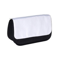 Sac à cosmétiques en toile vierge pour sublimation, impression personnalisée par transfert thermique, trousse à crayons – Ventes Flash