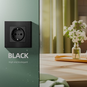 Panel de PC de Aluminio Cepillado de Alta Gama, Material de Cobre, Enchufe de Pared Estándar Europeo Alemán <span class=keywords><strong>Schuko</strong></span> con Certificado CE TUV RoHS - Product Image 6