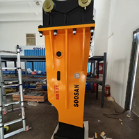 Marteau brise-roche hydraulique SB131 pour excavatrices de 30-38 tonnes, burin de 155 mm, jaune, 2954 kg, garantie 1 an, construction et exploitation minière