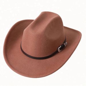 Sombrero de Vaquero Occidental con Plumas, Estilo de Dibujos Animados para Hombre, Goma Ecológica, Venta al por Mayor, Novedad 2022, Texas, para Adultos, Viajes, Aire Libre, Casual - Product Image 2