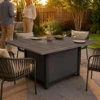 Brasero extérieur au propane LP IDEA Premium 38000 BTU CROSTON, chauffage au gaz pour terrasse, jardin et cour
