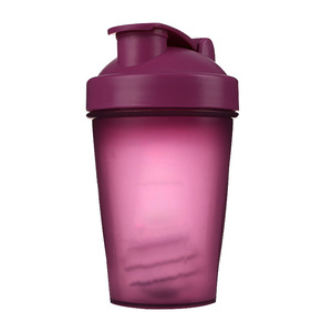 Botella Mezcladora de Plástico de 13.5 oz, Plástico de Grado Alimenticio, Cumple con la Normativa Europea No 10/2011, Libre de BPA, a Prueba de Fugas, con Bola Mezcladora para Gimnasio y Fitness - Product Image 1