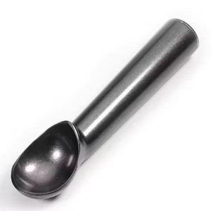 Cuchara para helado antiadherente, portátil, negra, de aluminio, para hacer bolas de melón, para masa de galletas, utensilios para helado - Product Image 6