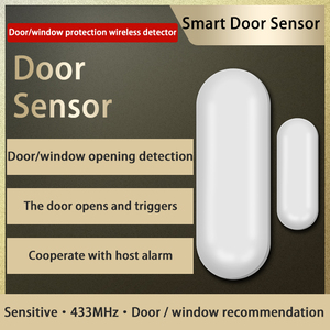 2025 Precio bajo 315Mhz 433 Mhz Sensor inalámbrico de puerta/ventana Puerta magnética para <span class=keywords><strong>Panel</strong></span> de alarma para el hogar - Product Image 5