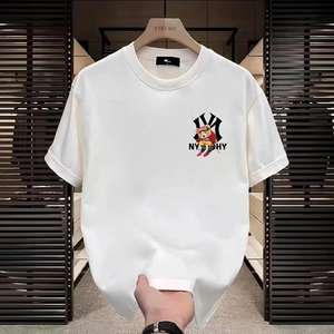 Fabricant en gros de vêtements pour hommes, t-shirts tendance pour hommes à manches courtes d'été, 100% coton, t-shirt imprimé ample et frais pour hommes - Product Image 2