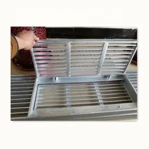 Flat Bar Hinged Farm Ground Storm Drain Grating