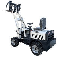 Minipala Gommata Elettrica TOPONE 904E 0.4t 4WD con Raggio di Sterzata Ridotto, Macchinario Edile