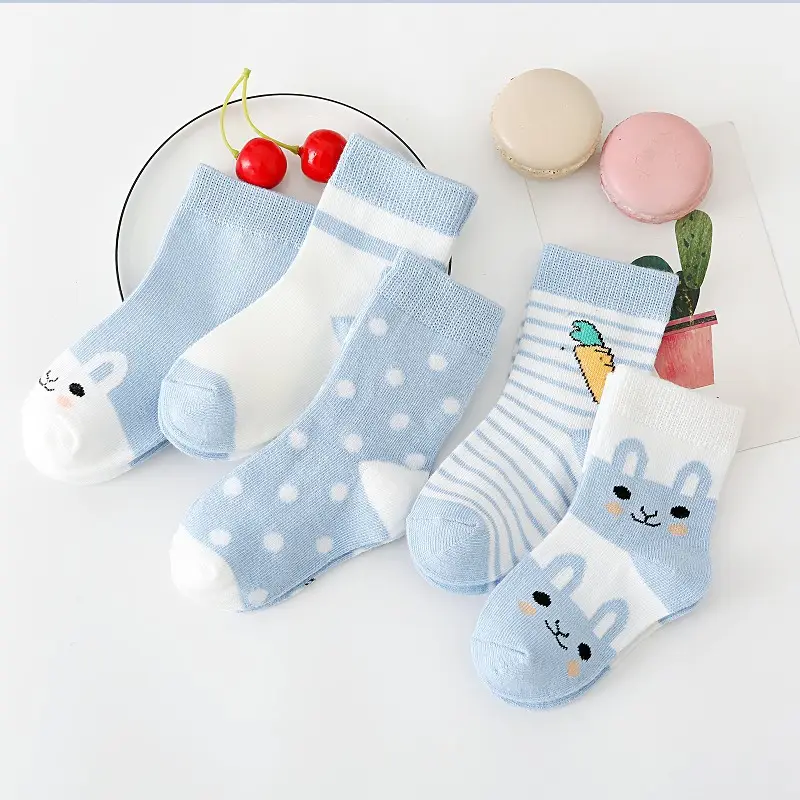 wholesale children crew Infant Toddler grip baby Kids organic cotton socks