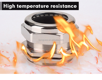 Passe-câble étanche IP68 en laiton nickelé haute tension pour environnements à haute température, usage industriel