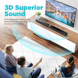 <span class=keywords><strong>Soundbar</strong></span> per <span class=keywords><strong>TV</strong></span> con BT 5.0, 50W, 32 Pollici, Altoparlante Divisibile con Connessione ARC/Ottica/AUX - Product Image 3