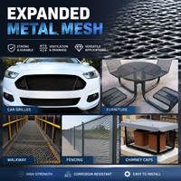 Lámina de Metal Expandido de Acero Bajo en Carbono al por Mayor para Protección de Ventanas, Pantalla Protectora, Suministro Directo de Fábrica OEM ODM, Lista de Precios