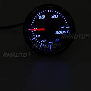 Jauge de pression de suralimentation turbo 2'' 52mm, jauge de pression de vide 0~30 PSI / -1~2 Bar, LED 7 couleurs, lentille noire, 12V, universelle pour voiture - Product Image 2