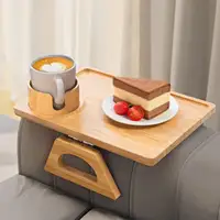 Bamboo Rustic Couch Snack Caddy,TV Tray Cup Holder with 2 Red Wine Glass  Holder,Couch Caddy Tray,Bed Snack Tray for Couch, Bed - AliExpress