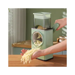 Grater Multifunctional Stainless Steel Shredded Device Vegetable Slicer  Professional Box Grater For Cheese Vegetables Ginger (1pc, Yellow) A