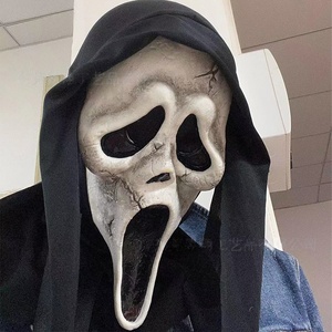Máscaras de Halloween: Terroríficas, Divertidas, de Fantasma, de la Muerte, de la Escritura Terrorífica de <span class=keywords><strong>Scream</strong></span> y de la Máquina de Amanecer Asesino, de Látex para la Cabeza - Product Image 2