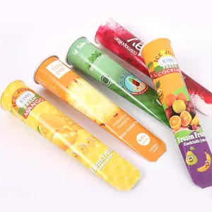China Factory Customized New Squeeze Tube Cup Liquid Frozen Push Up Ice Cream Tube Cup For Ice Lollies