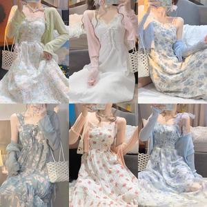 Vestido de <span class=keywords><strong>Mujer</strong></span> de Alta Calidad, Ropa Formal de Verano, Estilo Casual con Cintura, Transpirable y Cómodo, Falda Larga Ligera para Chicas - Product Image 2