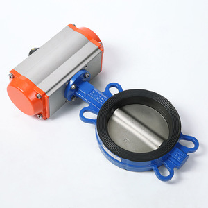 Válvula de Mariposa Neumática de Acero Inoxidable de Grado Alimenticio Sanitario, con Abrazadera Triple 304 316, de Doble Acción y Retorno por Resorte - Product Image 5