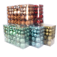 Lot de 100 Boules de Noël Personnalisées Incassables Imprimées en Sérigraphie 1 Couleur, Creuses, Décorations pour Arbre de Noël, Vente en Gros