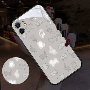 <span class=keywords><strong>Coque</strong></span> arrière en verre trempé avec motif de fleurs de marguerite violettes pour <span class=keywords><strong>iPhone</strong></span> 12 Mini 11 Pro 7 7 8 Plus X XS Max SE - Product Image 3