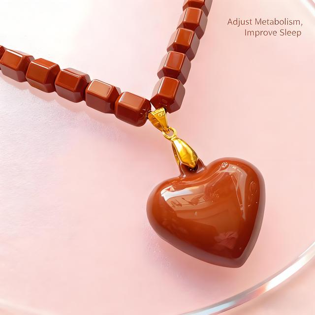 Elegant Fashionable Health Functional Tourmaline Beads Necklace Natural Stone Negative Ion Energy for Sleep Metabolism