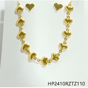 Set di gioielli completi Vintage bohémien da donna alla moda placcato in oro accessorio con zircone per regalo - Product Image 1