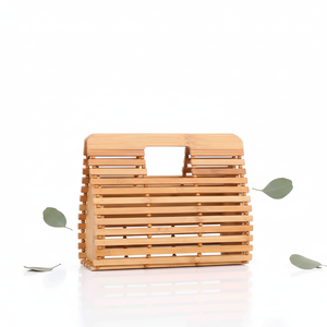 Borsa a Mano Artigianale in Bambù per Donna, Formato Piccolo, Colore Unico, Prezzo Conveniente, Adatta per Primavera, Estate e Inverno - Product Image 3
