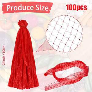 Bolsas de malla reutilizables para productos agrícolas, bolsas elásticas para verduras, cebollas, patatas, frutas, mariscos y almacenamiento. - Product Image 2