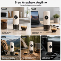 Machine à expresso portable mini Sinowin 3 en 1 alimentée par USB, type C, pour voyage, à capsules