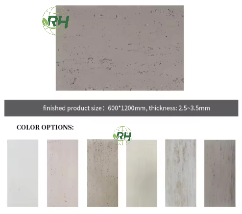 Fireproof Mcm Cladding RuiHe Travertin Surface Soft Veener Fireproof Mcm Outdoor Flexible ...