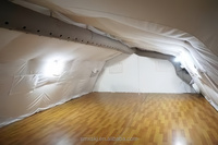 Système de dispersion et de ventilation d'air textile utilisant des conduits d'air en tissu industriels pour les ateliers et les usines