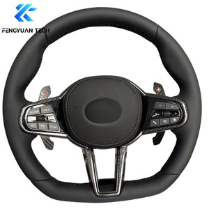 Volant en fibre de carbone avec palettes de changement de vitesse pour <span class=keywords><strong>Toyota</strong></span> <span class=keywords><strong>Supra</strong></span> A90/a91 GR F10 Mk5 <span class=keywords><strong>Mk4</strong></span> G8X 2019 2020 2021 2022 2023 2024 2025 - Product Image 1
