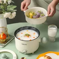 Wok électrique multifonction Portable Anti-brûlure marmite électrique Mini Pot bureau cuisson nouilles poêle