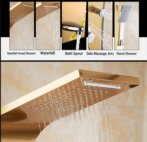 LED pantalla Digital de temperatura termostato de acero inoxidable 304 cascada baño ducha de masaje Panel columna - Product Image 3