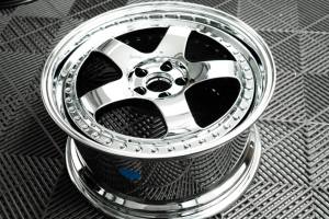 Fornitura di Fabbrica: Cerchi Forgiati ad Alte Prestazioni 18/19/20 Pollici, Profilo Profondo, in Alluminio 6061-T6, Finitura Cromata - Product Image 6