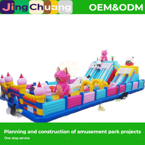 Castillo Inflable de Exportación, Nuevo Trampolín Grande para Exteriores, Tobogán Cuadrado para Niños, Castillo de Juegos - Product Image 5