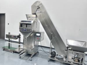 Yarı otomatik kahve çekirdeği/köpek maması/ceviz/fındık/fıstık/şeker granül tartı parçacık tozu dolum ve paketleme makinesi - Product Image 2