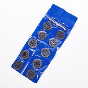 10 Chiếc Đĩa Bánh Răng Cưa Tròn Đĩa Cắt + 2 Chiếc Trục Gá Phụ Kiện Máy Khoan Thép Cacbon Vật Liệu Cứng - Product Image 4