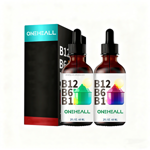 Gotas de Complejo de Vitamina <span class=keywords><strong>B</strong></span> Personalizadas, Fórmula Líquida Oral de 60 ml, Apoya la Energía, la Salud del Cerebro y el Corazón con los Ingredientes Clave B1, B6 y B12 - Product Image 1