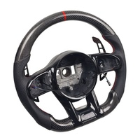 Pour Mercedes Benz W212 W203 W205 W222 W213 Cls Gle Glc 43 E63 E53 C63 AMG Volant en cuir personnalisé Accessoires de voiture