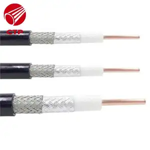 Veri kablosu 10d Fb (HCAFBY-50-10) koaksiyel kablo RF kablosu çıplak bakır tel köpük PE yalıtım PVC ceket