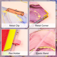 Fabricante, calendario de mesa, diseño personalizado, carpeta de archivos duradera de PVC, suministros para pequeñas empresas, borad de Clip personalizado