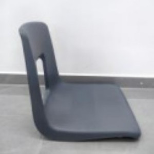 <b>Plastic</b> Chair Shell For School Chair Stackable Metal Frame Child Size Grey 24-047 - Product Image 3