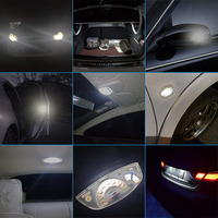 10 Stück T10 W5W Auto-LED-Signalleuchte 7000K Weiß CANBUS 12V für Auto-Innenraum, Leseleuchten, Tür-, Karten-, Kofferraum- und Kennzeichenbeleuchtung