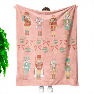 Newly Arrived Custom Printed Giant Nutcracker Double <strong>Bed</strong> Soft Throw Blanket <strong>Character</strong> Pattern for Home Bedding and Decor - Product Image 1