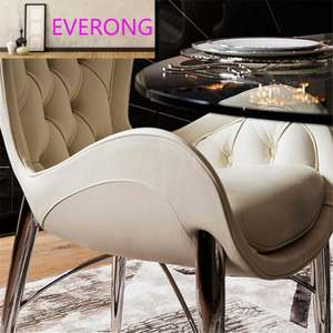 Chaises de salle à manger en bois, en tissu nubuck et en cuir microfibre, de haute qualité, neuves, de marque, pour la maison, vente en gros - Product Image 3