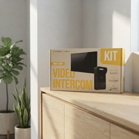 Kit Complet d'Interphone Vidéo IP pour Villa, Interphone Vidéo Intelligent pour Appartement Multi-Unités