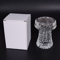 Bol à fumée en verre de haute qualité, en Silicone, tête de narguilé, accessoires de chicha, bol en cristal en gros