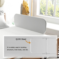 Barrière de lit bébé pliable certifiée CE, en tissu Oxford écologique, cadre métallique réglable en hauteur, barrière de sécurité portable pour lit OEM