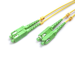 Cable de Fibra Óptica Monomodo G.652D SC/APC Simplex 3m/5m Amarillo/Verde ISO9001 para Interiores, Redes 4G, 1 Año de Garantía - Product Image 3